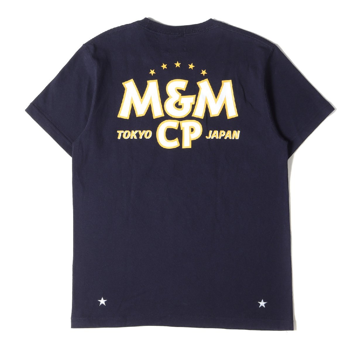 全国宅配無料 M&M エムアンドエム M 紺 ネイビー 21SS T-SHIRT POCKET