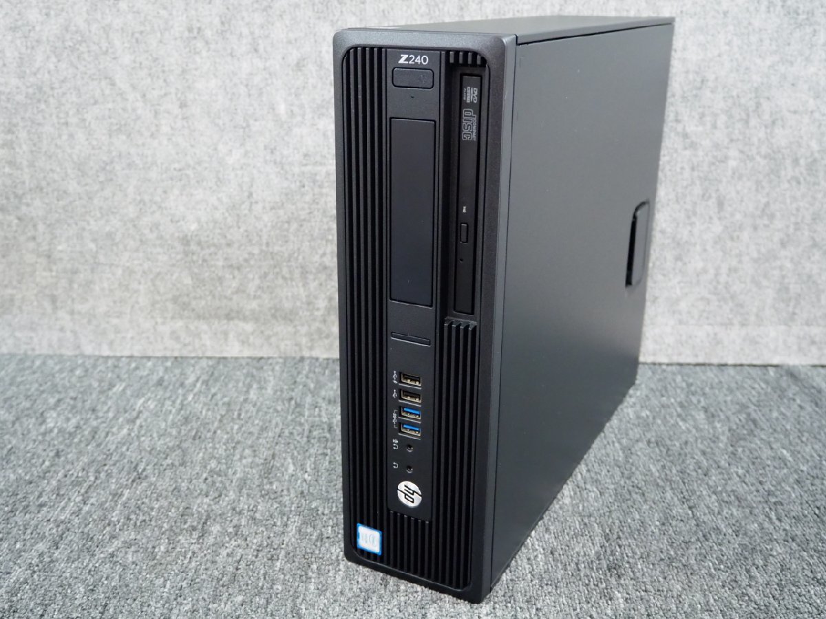 [5] 10000円スタート！ ☆ Win10認証済 ☆ hp workstation Z240 SFF　QC Xeon E3-1230 v5 3.40GHz/8GB/500GB/Quadro K620 ☆_画像1