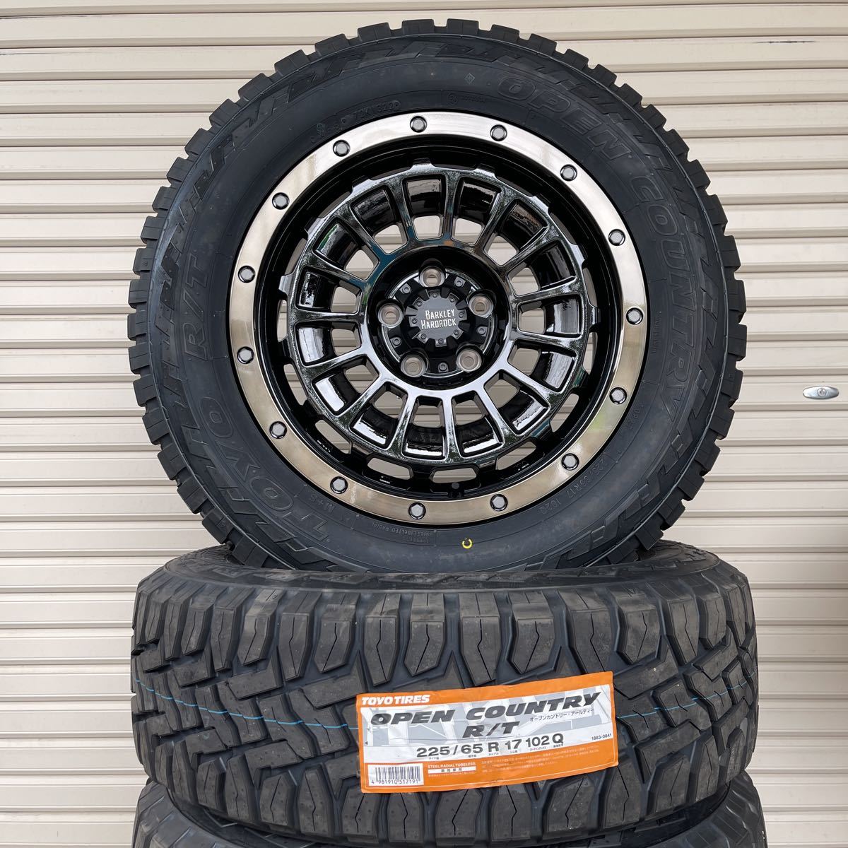 ◆バークレイハードロック　ローガン◆ TOYOオープンカントリーRT 225/65R17 4本セット 17×7J+38 114.3-5H エクストレイル_画像2