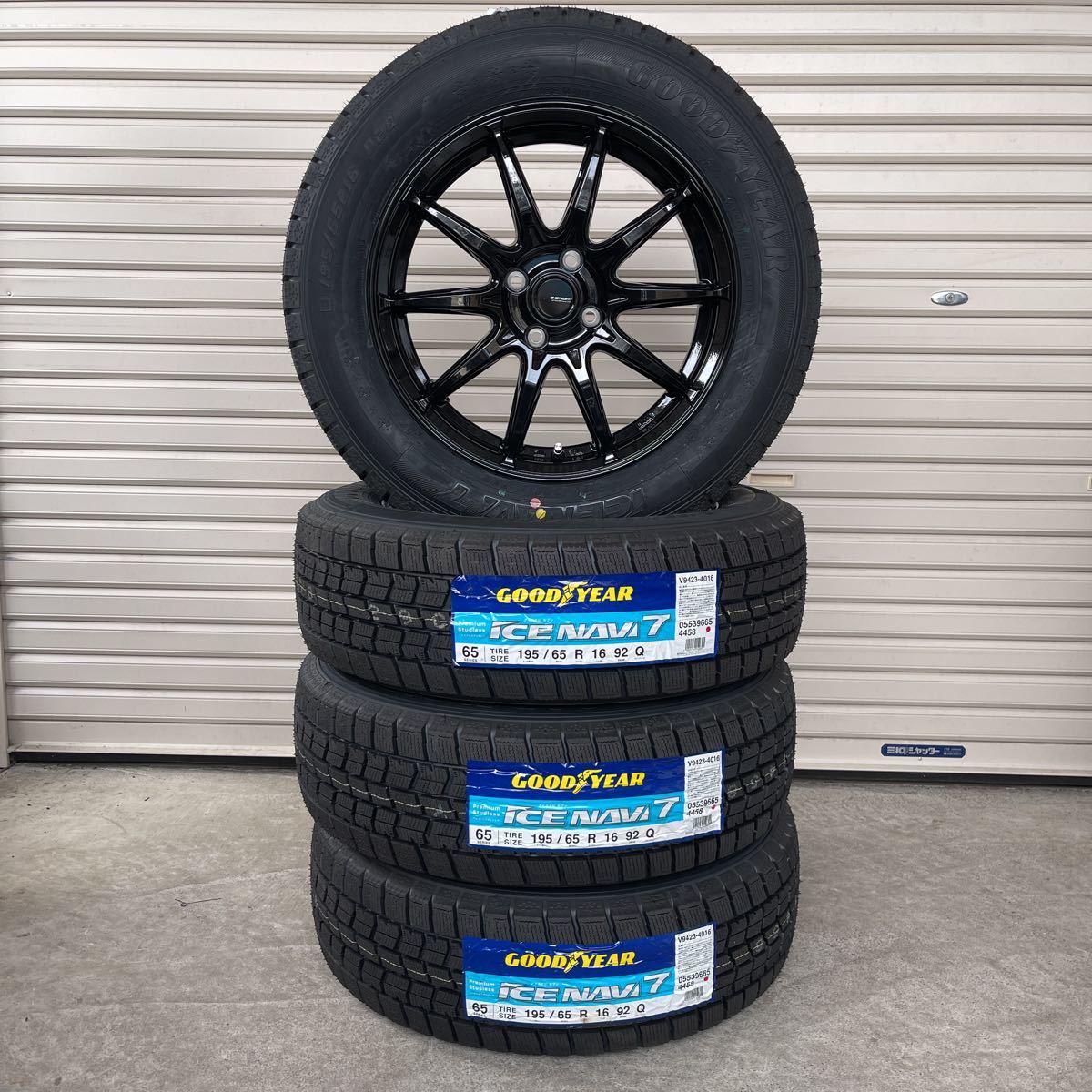 新品スタッドレスセット195/65R16 グッドイヤーアイスナビ7 GSPEED G05
