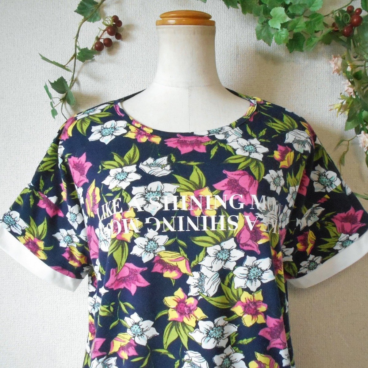 PARADE by Anna Tsuchiya 土屋アンナ 花柄 カットソー Tシャツ M_画像2