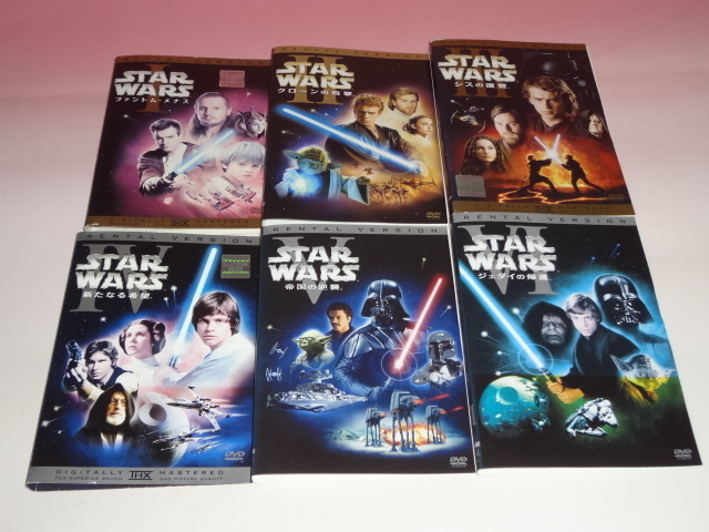 即決 DVD　スターウォーズ　エピソード1～6　6巻　レンタル_画像1