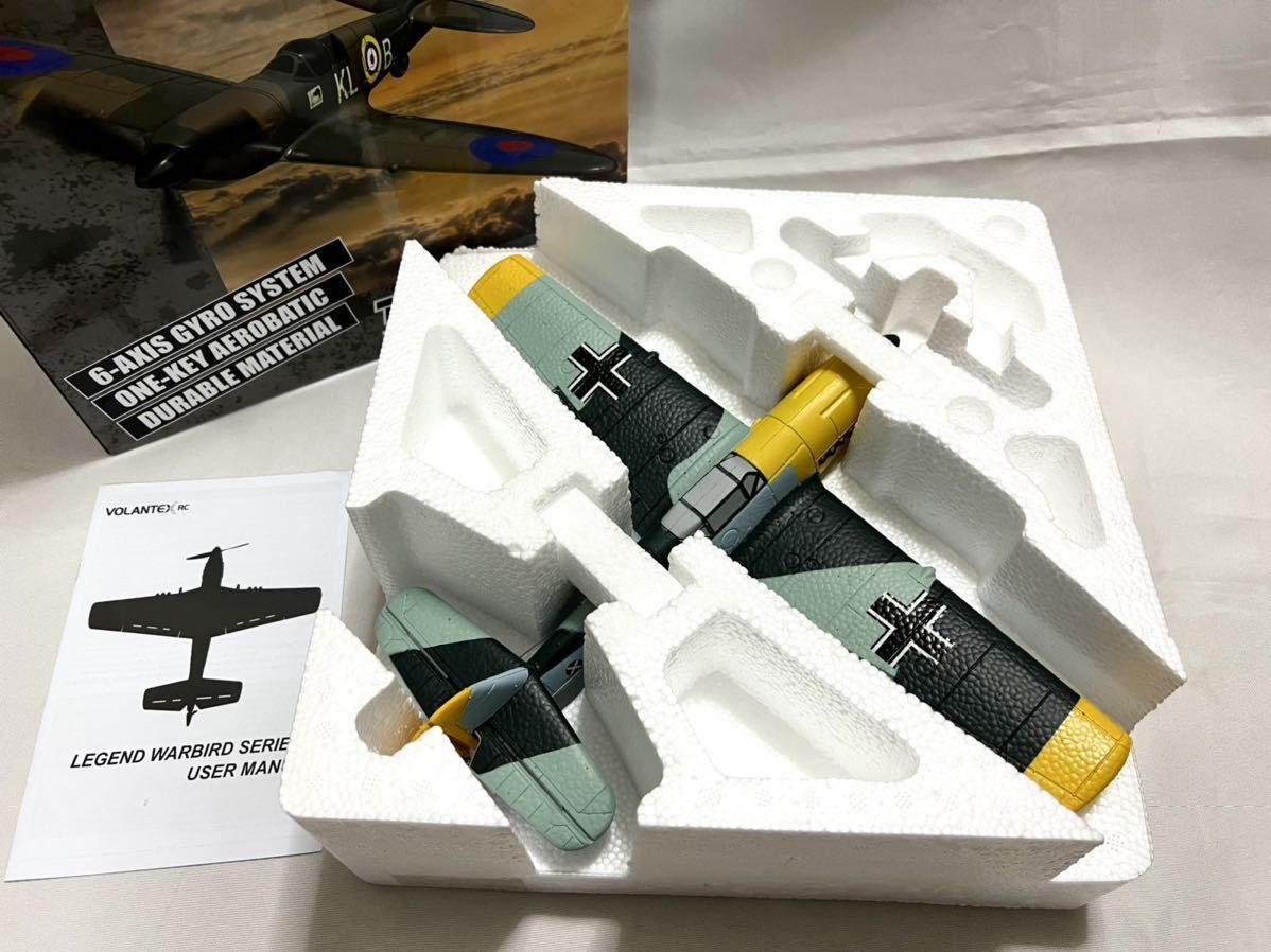 新登場 バッテリー3本 組立不要 Volantex EACHINE BF109 戦闘機 4CH 400mm オープンTX ジャイロ即飛行 100g以下規制外 RCラジコン飛行機