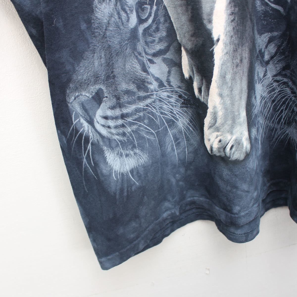 USA VINTAGE WHITE TIGER DESIGN TIE DYE T SHIRT/アメリカ古着