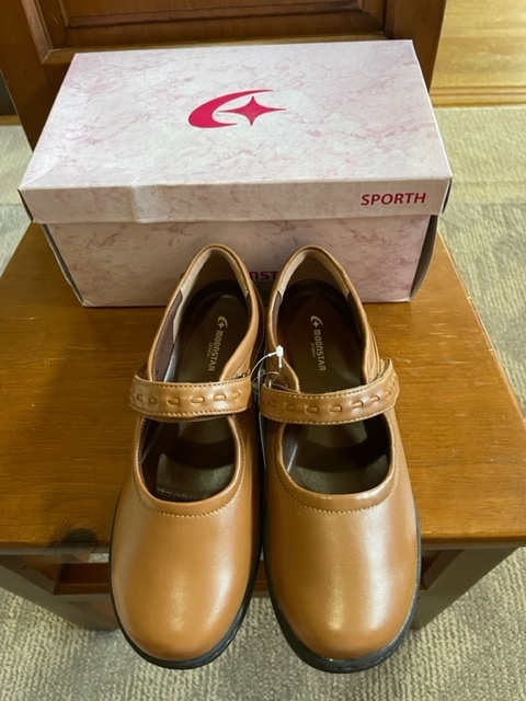  moon Star SP1531 light brown group hallux valgus natural leather 24.5 4Euo- King shoes lady's shoes wide width walk MOONSTAR free shipping new goods unused 