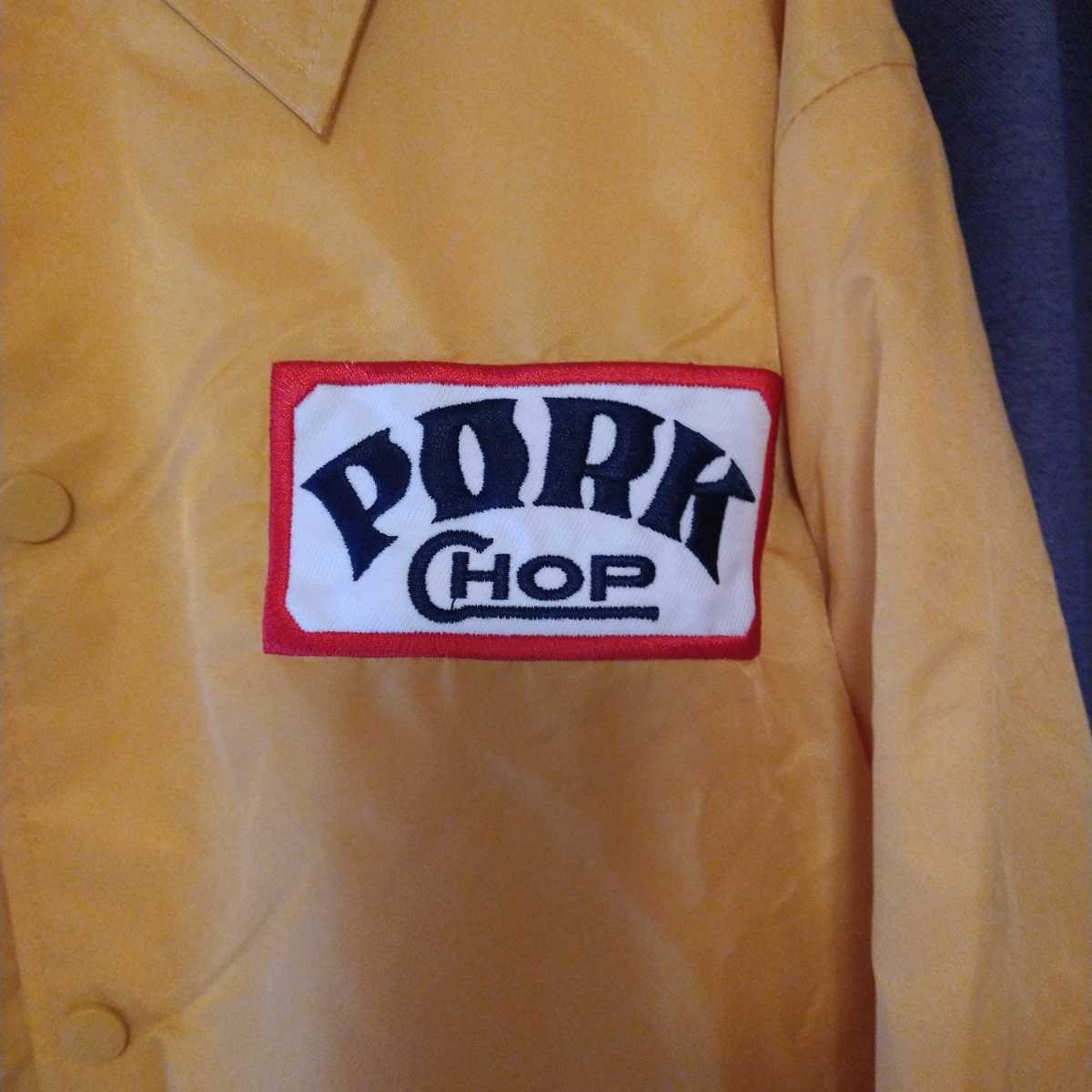 porkchop garage supply ボアインナーコーチジャケット 黄色 ポーク 