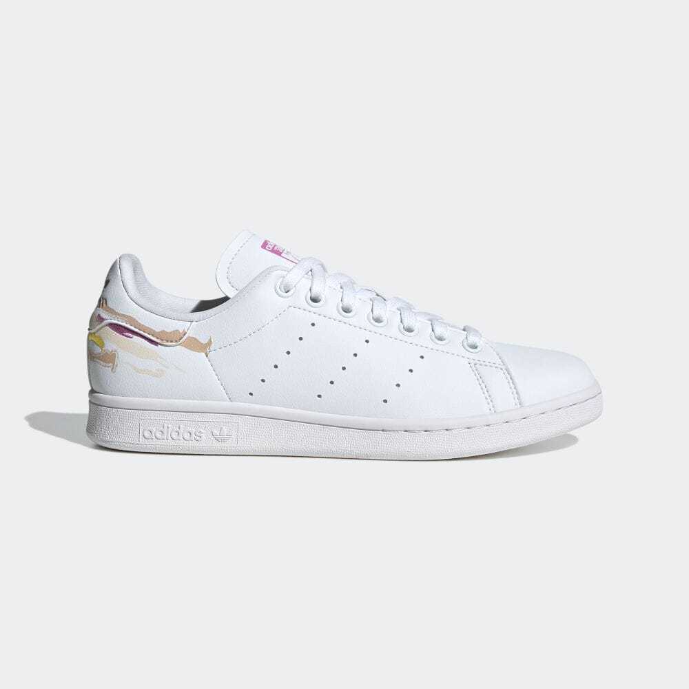 アディダスオリジナルス アディダス × テベ・マググ スタンスミス レディース GY9560 ADIDAS × THEBE MAGUGU STAN SMITH WHITE 25.5_画像2