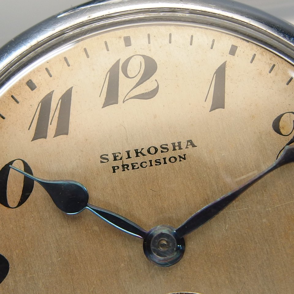 【SEIKOSHA 懐中時計】SEIKO セイコー PRECISION プレシジョン アンティーク 手巻き スモセコ SS セイコー社 「19207」_画像2