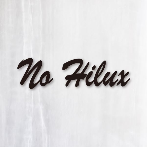 送料無料◆No Hilux（, No Life.） カッティングステッカー◆ホワイト｜15cm｜超防水 UVカット 屋外使用可【C122】