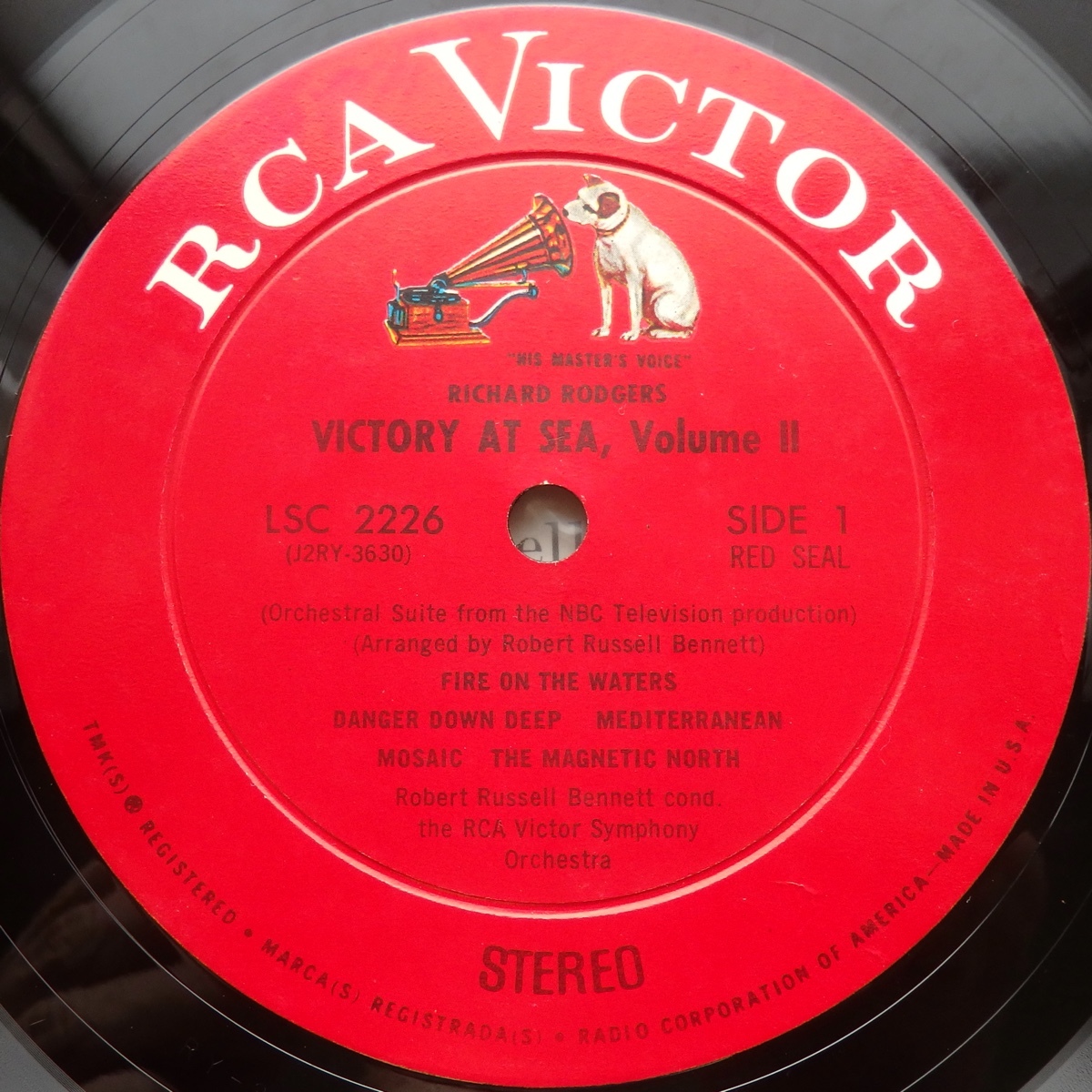LP RICHARD RODGERS VICTORY AT THE SEA VOL.2 ROBERT RUSSELL BENNETT RCA VICTOR SYMPHONY ORCHESTRA LSC-2226 RE 米盤_画像4