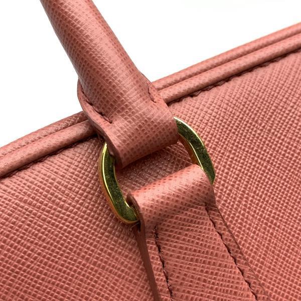 PRADA プラダ サフィアーノ 2WAY ハンド ショルダーバッグ ピンク 桃色 マグネット開閉 ストラップ レディース かばん 管理RY21003889_画像5