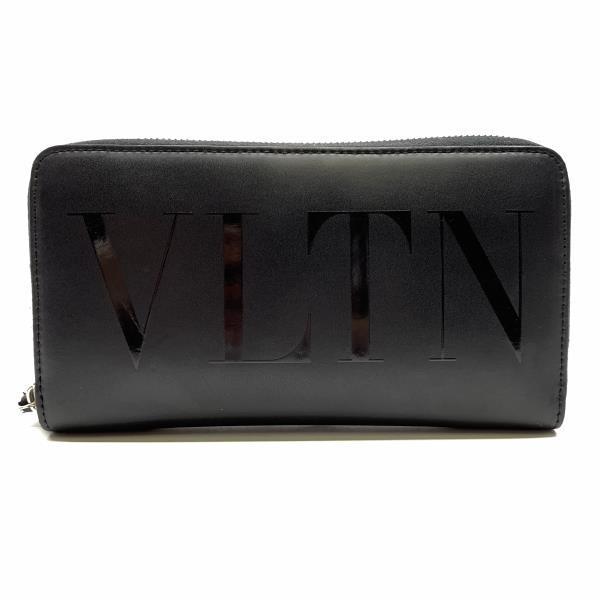 VALENTINO ヴァレンティノ 長財布 ラウンドファスナー ブラック 黒