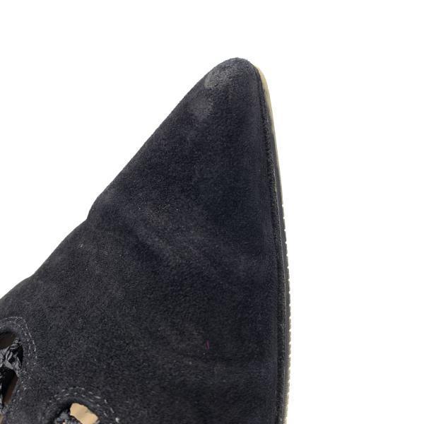 Dior Dior короткие сапоги ботиночки - размер 37 ( примерно 24cm) чёрный черный булавка каблук туфли-лодочки обувь женский управление RY21004595