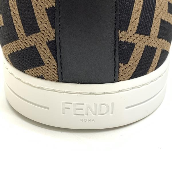 FENDI フェンディ ブラウンテクニカルファブリック ロートップ 7E1258