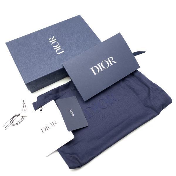 Dior Dior long wallet long Zip wallet ob leak Galaxy leather round fastener change purse . gray series control RY22002788
