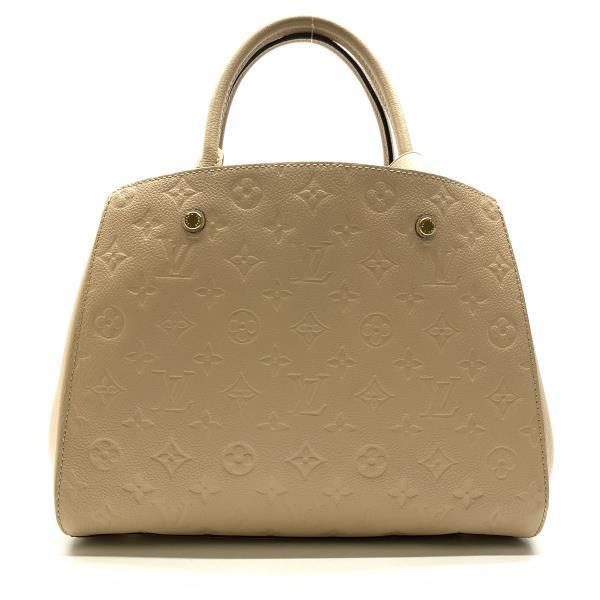 LOUIS VUITTON ルイヴィトン M41195 モンテーニュMM モノグラム アンプラント ガレ ベージュ ハンドバッグ レディース 2WAY 管理RY22003088_画像3