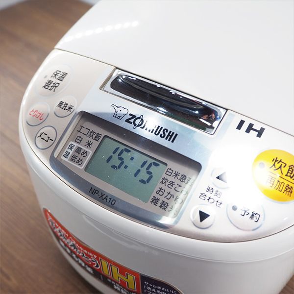 RJ203/IH炊飯ジャー/炊飯器/象印/ZOJIRUSHI/NP-XA10/5.5合炊き/極め