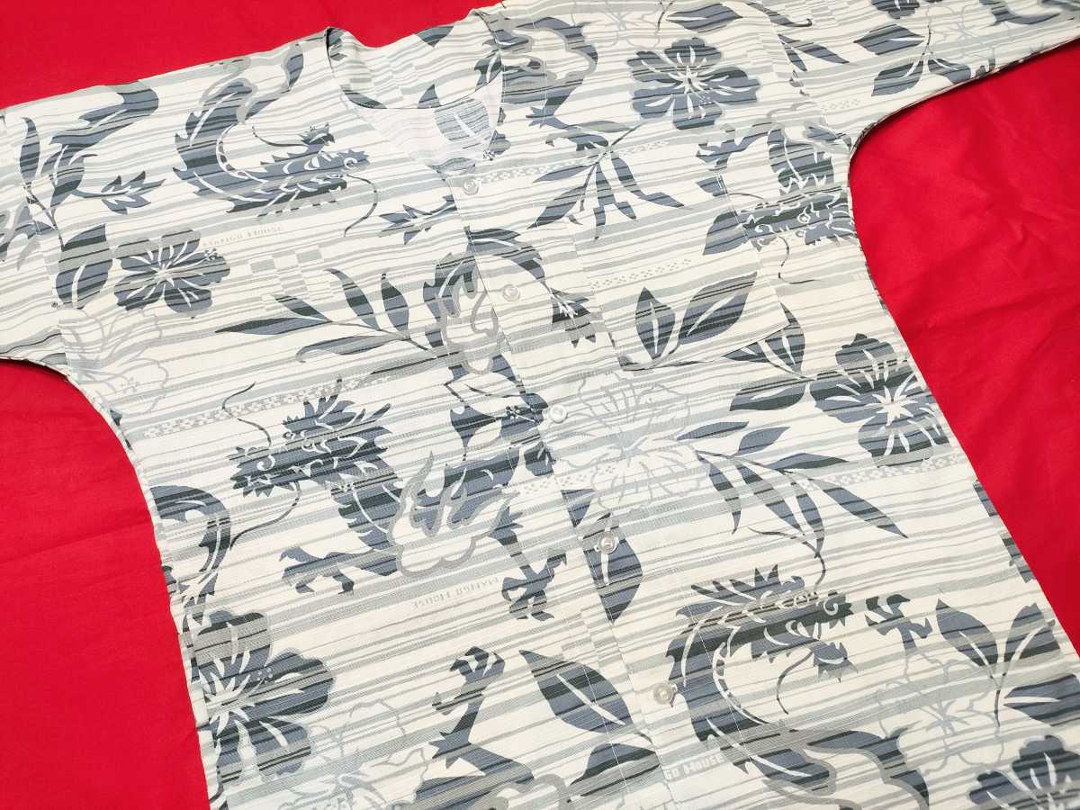 大人気新作 即決送料150円~鯉口シャツ★オリジナル 龍 白 濃いグレー ストライプ 和柄生地 コットン綿生地 Mサイズ 大人 子供 オーダー可 一般 大人気新作 即決送料150円~鯉口シャツ★オリジナル 龍 白 濃いグレー ストライプ 和柄生地 コットン綿生地 Mサイズ 大人 子供 オーダー可 一般