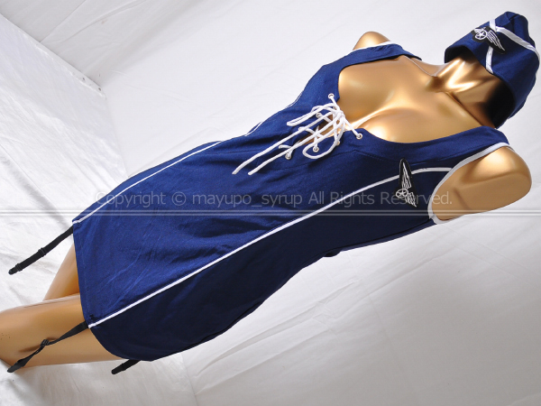 K1699-29* прекрасный товар . изначальный плетеный вверх подвязка schuwa-tes способ One-piece CA бортпроводник костюм костюмированная игра темно-синий FREE