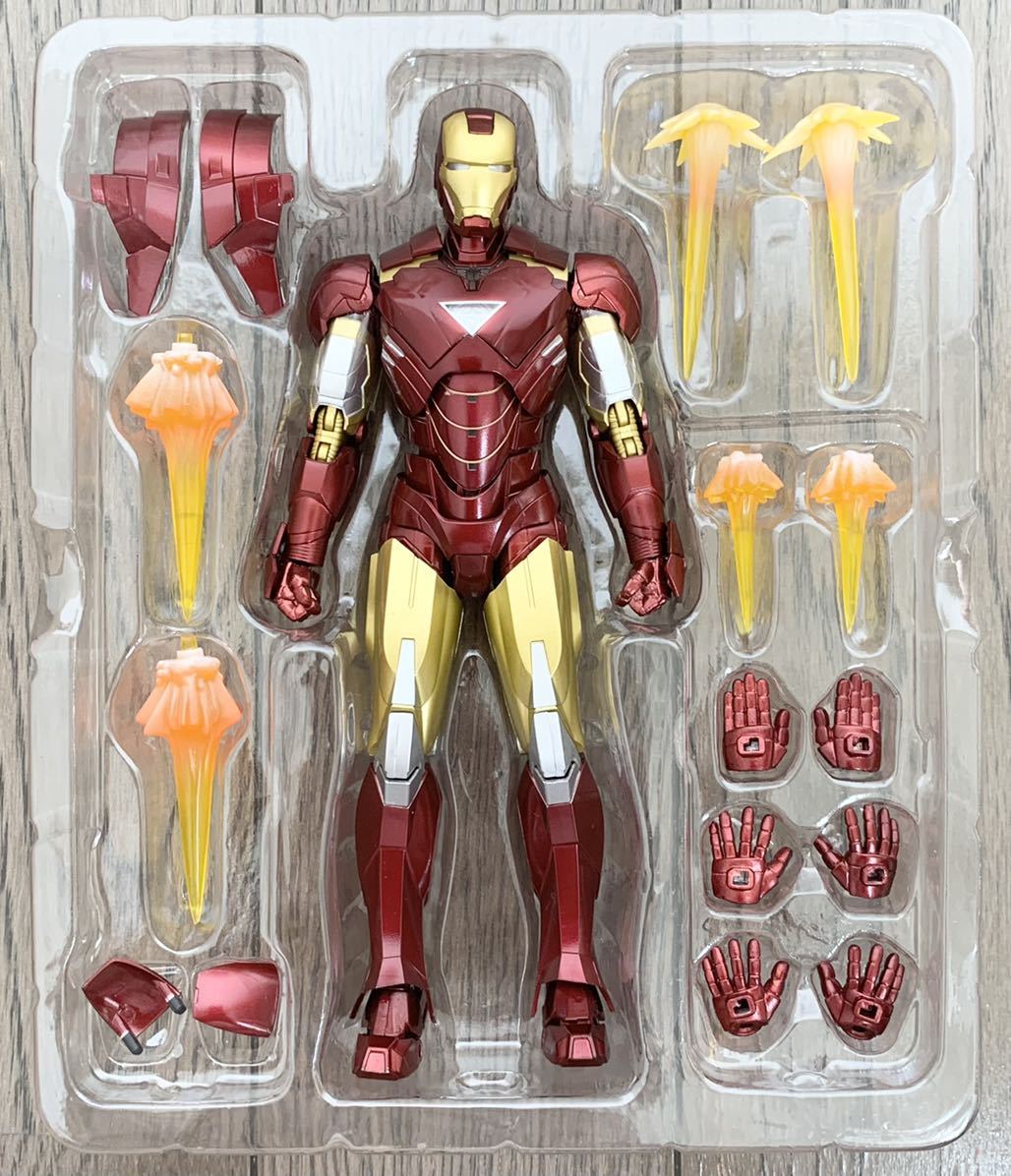 激安!開封未使用!限定!フィギュア卒業!S.H.Figuarts S.H.フィギュアーツ アイアンマン マーク6リニューアル版_画像3