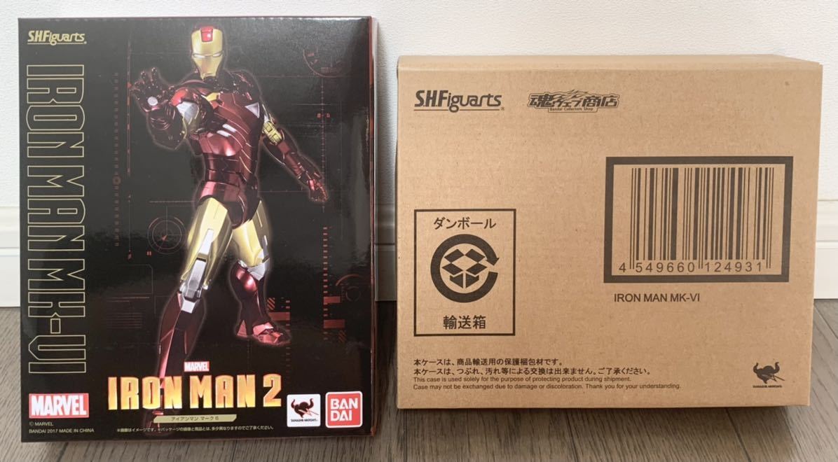 激安!開封未使用!限定!フィギュア卒業!S.H.Figuarts S.H.フィギュアーツ アイアンマン マーク6リニューアル版_画像5