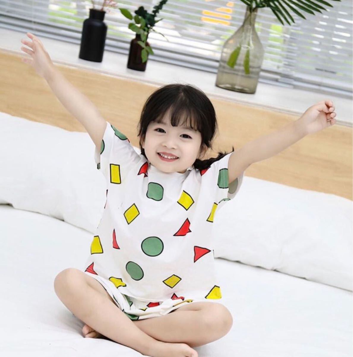 営業 パジャマ ルームウェア セットアップ 長袖 しんちゃん L