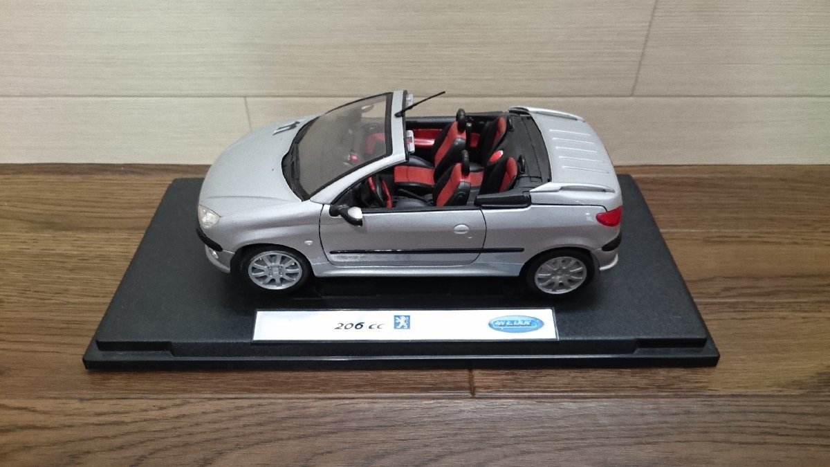 WELLY プジョー 206cc 1/18 ダイキャストモデルカー レア Yahoo!オークション - WELLY プジョー 206cc 1/18 ミニカー