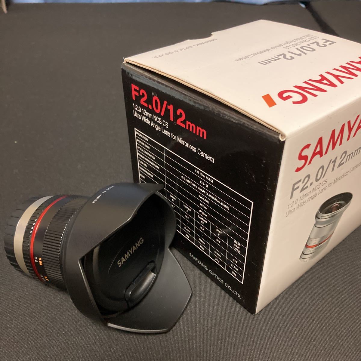 オールノット サムヤン 12mm F2.0 NCS CS フジ X用 シルバー 1745