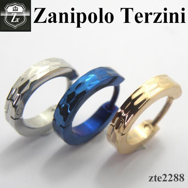 Zanipolo Terzini ザニポロ タルツィーニ ピアス サージカルステンレス ZTE2288 ブルー 片耳用_画像1