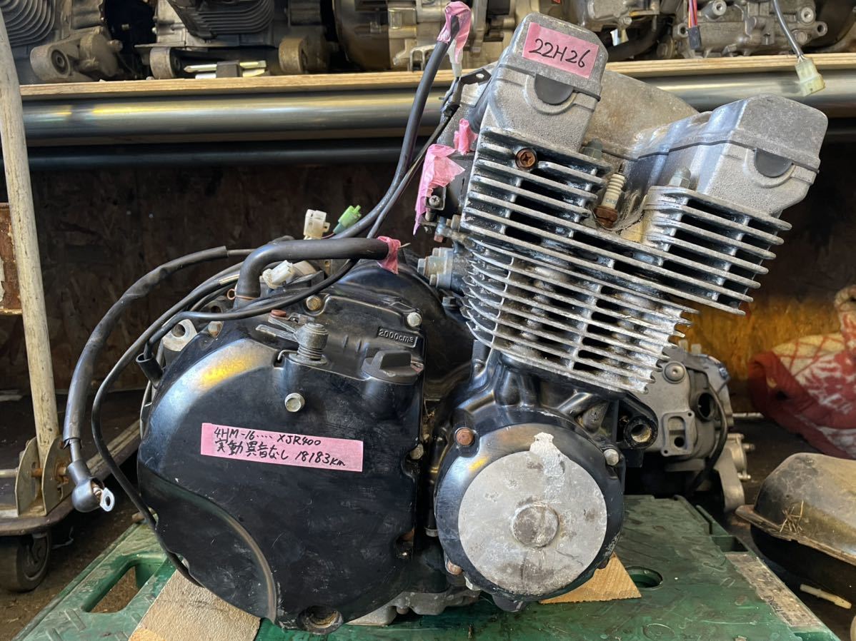 5000円引き xjr400 4HM実動下ろしエンジン エンジン、冷却装置