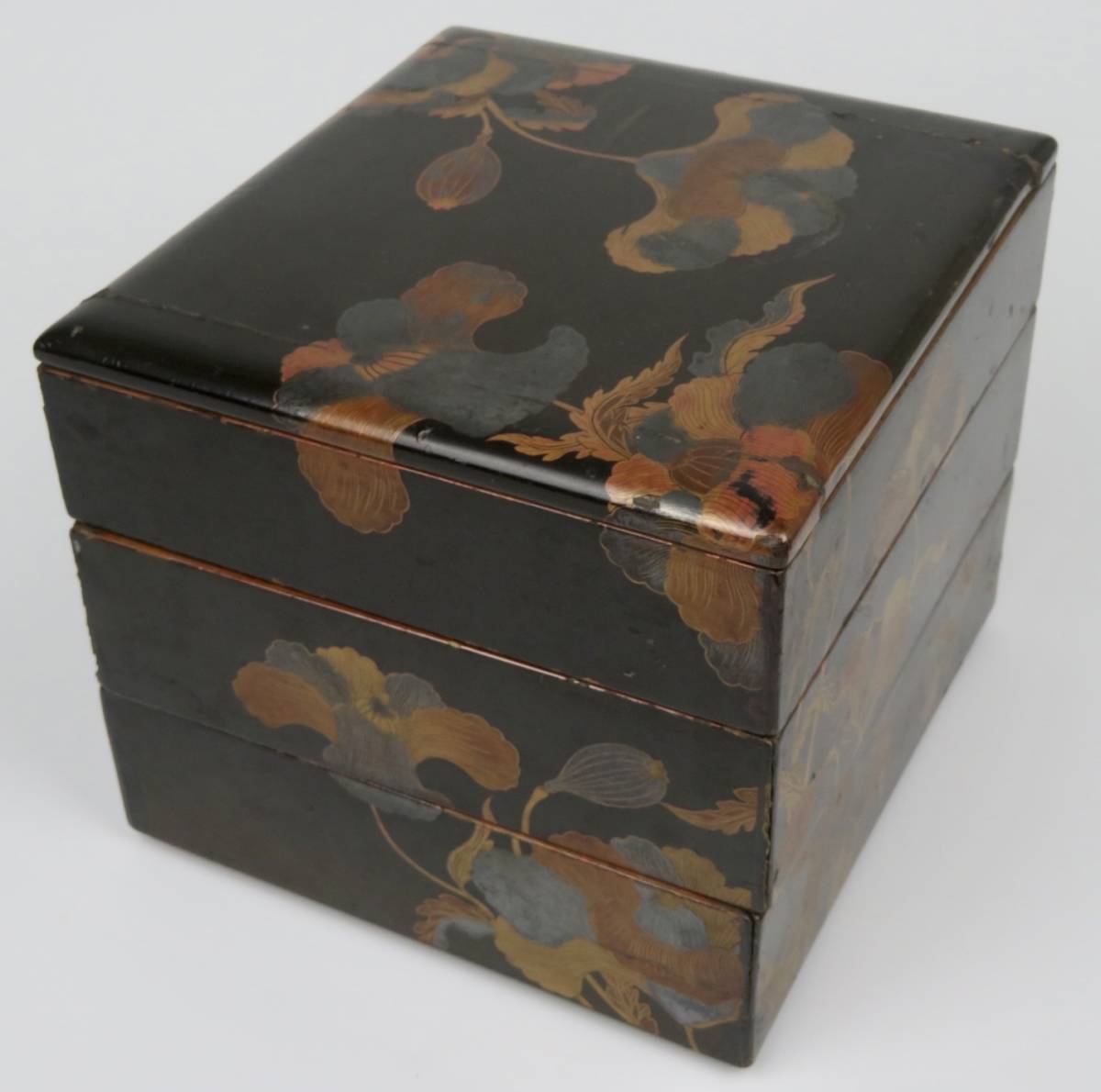 旧家整理品 時代 金蒔絵 野弁当箱 煎茶道具 重箱 木製 漆器 古錫水筒 