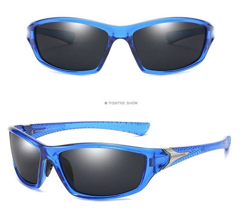  бесплатная доставка! поляризирующая линза солнцезащитные очки голубой рама рыбалка спорт уличный рыбалка велоспорт ходьба Drive 