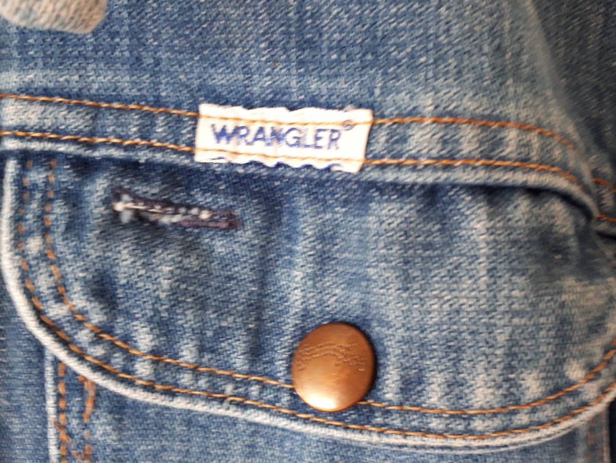 WRANGLER ラングラー 80s ビンテージ デニム ジャケット Mサイズ WRANGLER ラングラー 80s ビンテージ デニム ジャケット Mサイズ