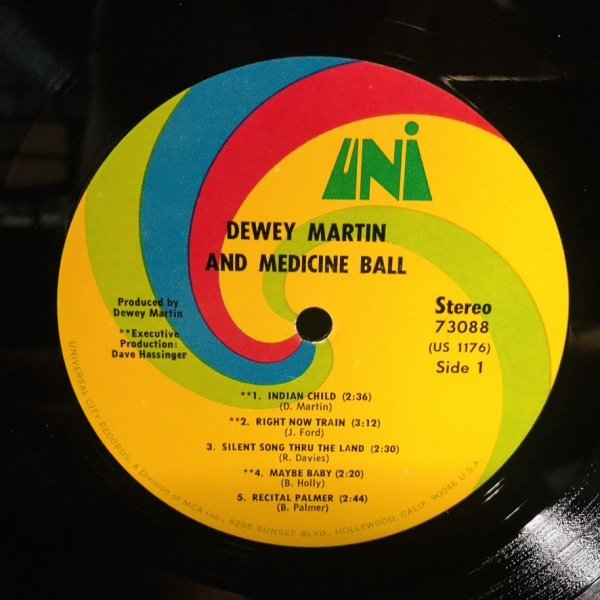 【'70 US org】LP★Dewey Martin And Medicine Ball ☆洗浄済み☆_画像6