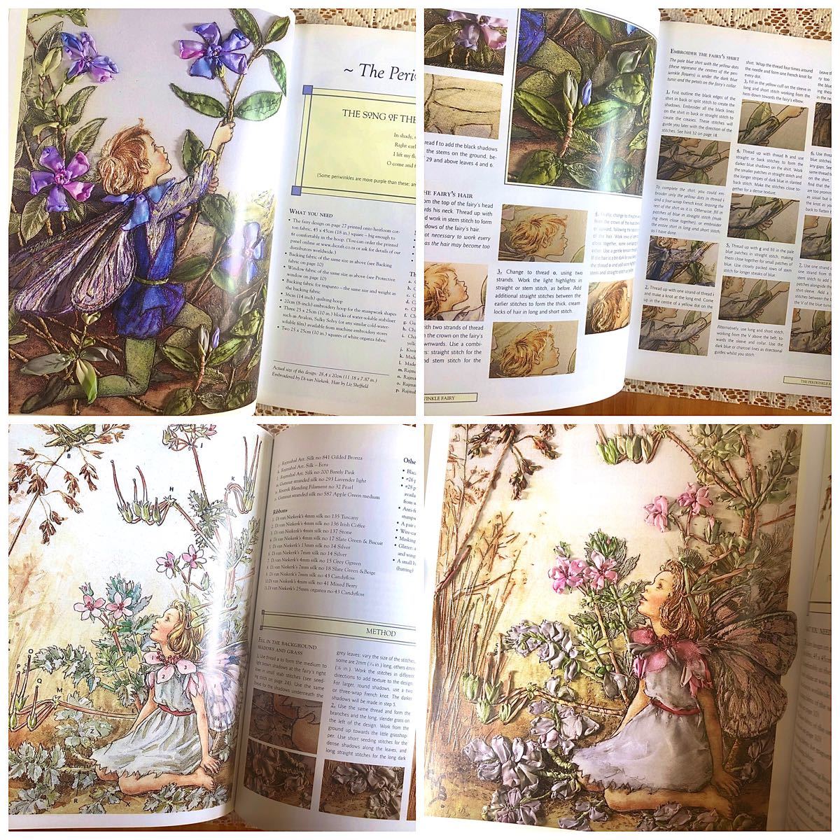フラワーフェアリーズ 刺繍本 クロスステッチ 英語 花の妖精 洋書 図案