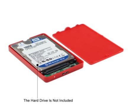 新品即決動作確認済■送料無料2.5インチHDD/SSDケース レッド USB3.0外付け HDD UASP対応 sata3.0接続 9.5mm/7mm厚両対応ポータブル