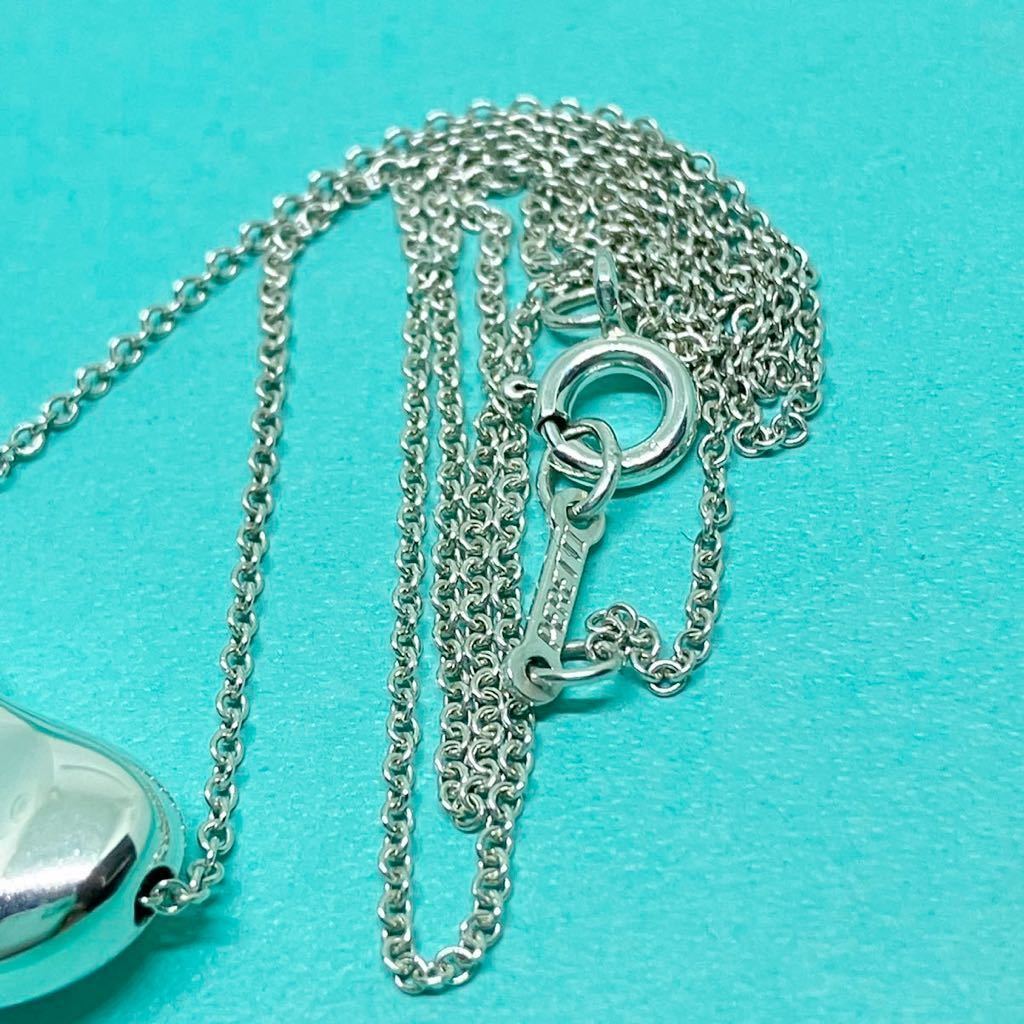 1円 ティファニー ビーン ネックレス シルバー SV 925 ビーンズ ペンダント T&CO 正規品 ビンテージ tiffany necklace pendant ペレッティ_画像7