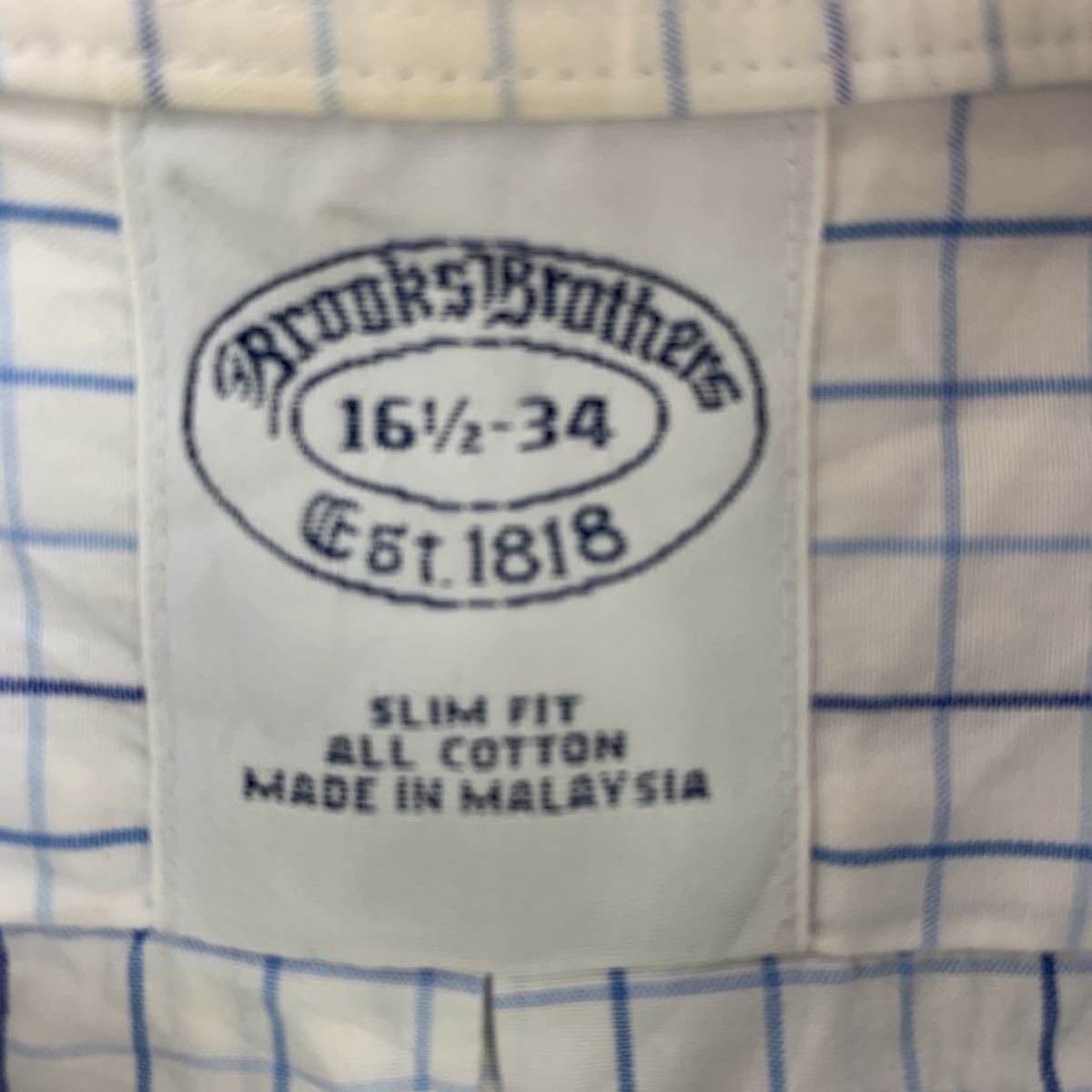長袖チェックシャツ XLサイズ程度 ホワイト ブルー ネイビー ライトブルー 古着卸 アメリカ仕入 t2207-4275_画像7