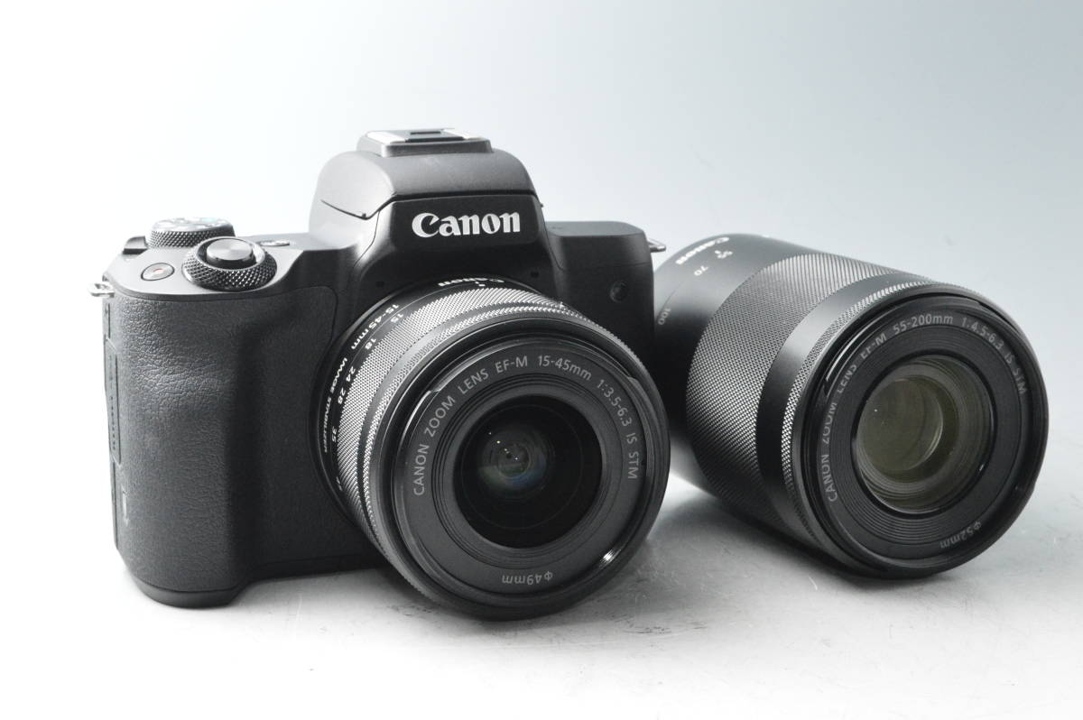 ☆コスパ最高☆Canon EOS kiss M 手振れ補正ダブルレンズ☆-