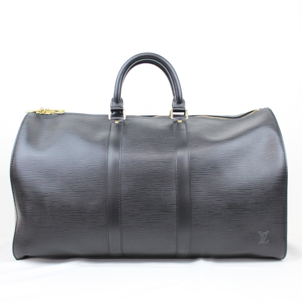ルイヴィトン LOUIS VUITTON エピ ブラック 黒 キーポル 45 トラベル