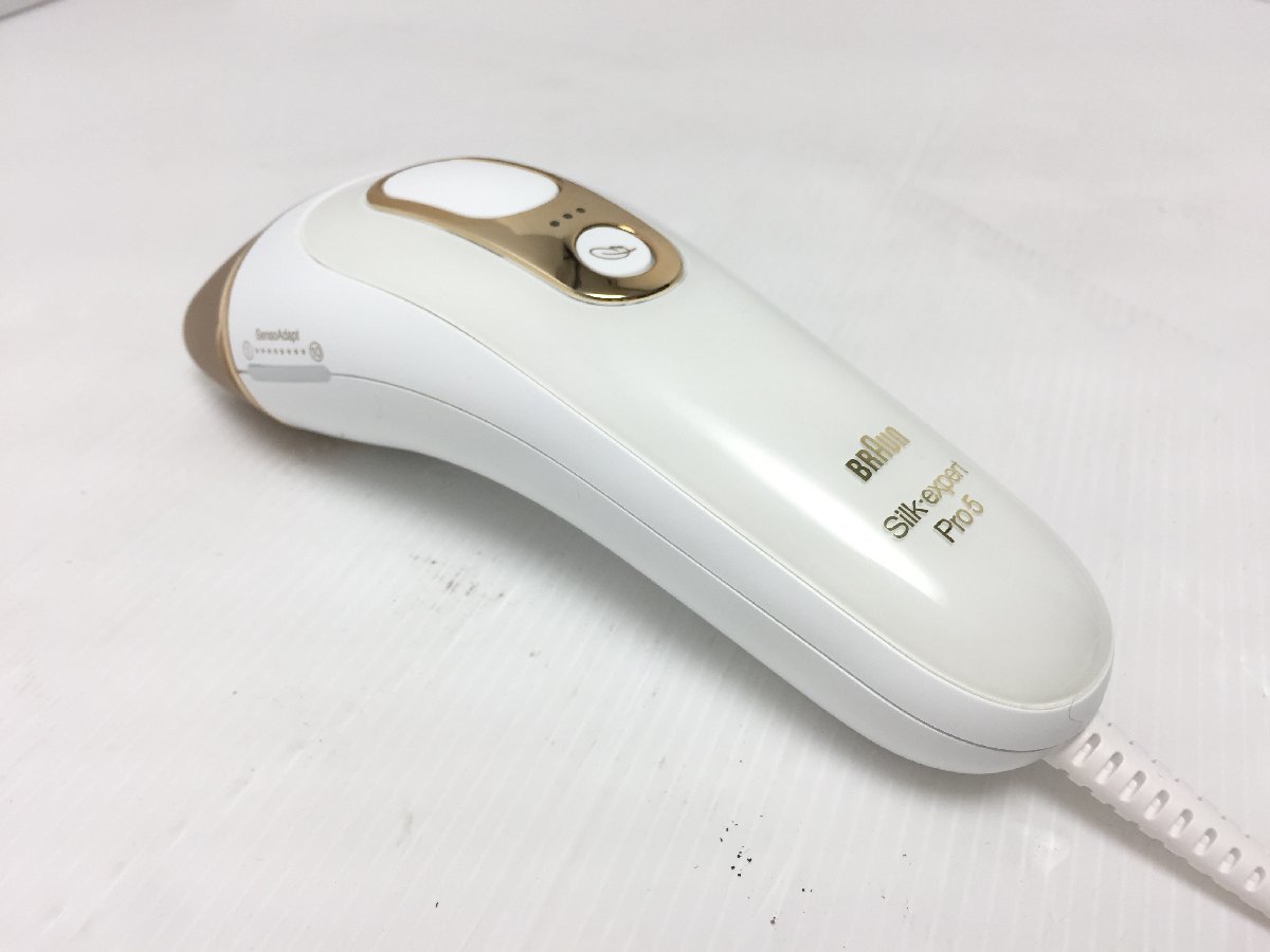 数回のみ使用 美品★BRAUN Silk expert Pro5　ブラウン シルクエキスパートPro5　光美容器　脱毛器　10段階照射レベル　Y08092N_画像3