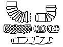 コロナ部品：エルボセットF-111/0580729 FF式石油暖房機(jī)用