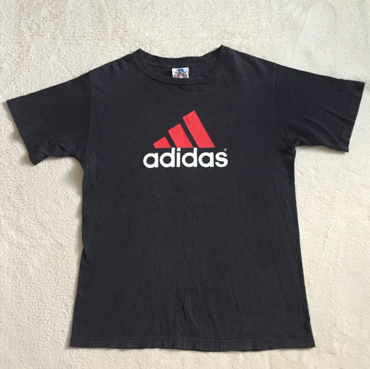 ◆ビンテージ adidas equipment logo Tシャツ アディダス エキップメント USA製 検 90S EQT_画像1