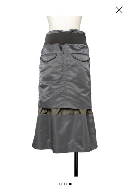 安価出品☆新品☆2022ss sacai Nylon Twill Mix Skirt タイトスカート