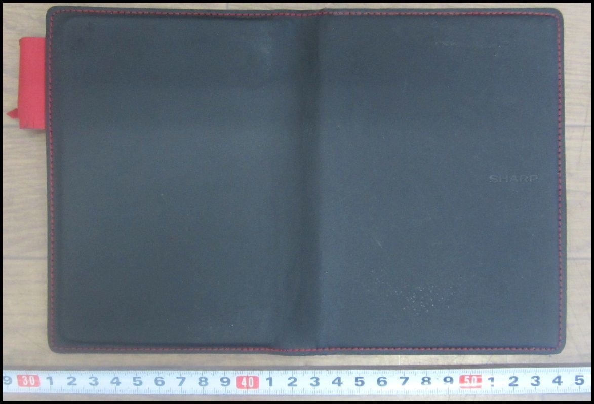 yk4546gk 動作品 SHARP シャープ 電子ノート WG-N20 本体 ブラック カバー付き サイズ11.1×15.5×1㎝ 初期化済_画像6