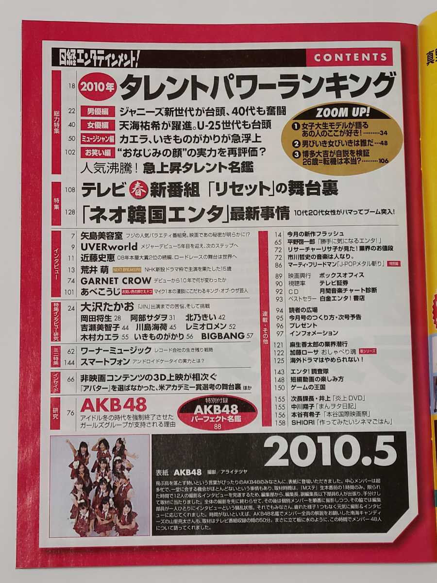 日経エンタテインメント! No.158 2010年5月号 AKB48完全ガイド_画像2