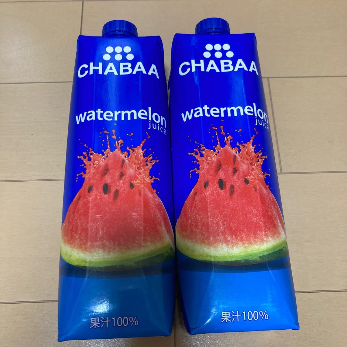 CHABAA watermelonjuice ストレートスイカ果汁レモン果汁　1000ml×2本