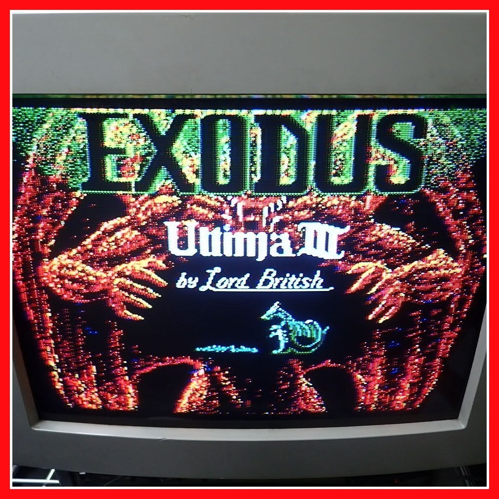 ◇MSX2 3.5インチFD UltimaIII EXODUS ウルティマ3 エクソダス 箱ハガキ付 起動OK【10_画像1