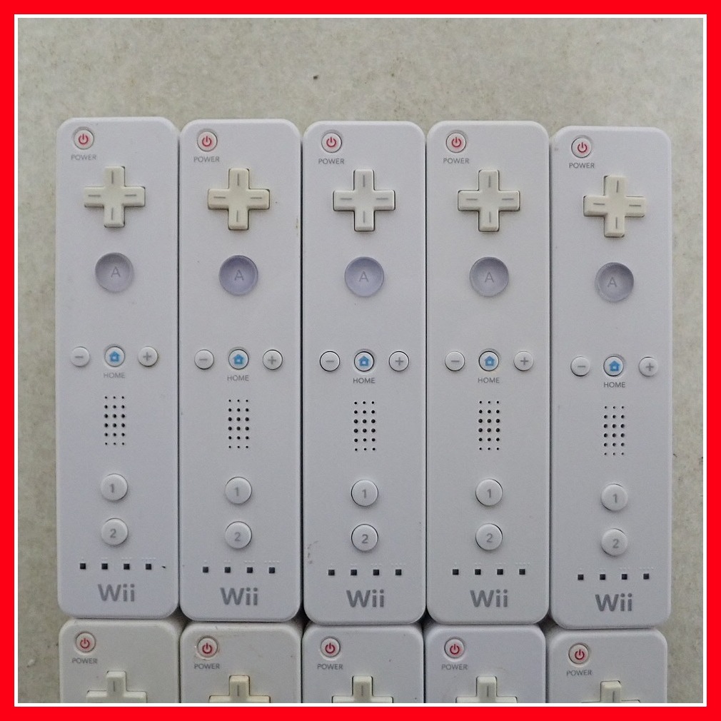 Wii リモコン RVL-003 ホワイト 10個 + モーションプラス RVL-026 ホワイト10個 まとめて大量セット 任天堂 Nintendo【10_画像2