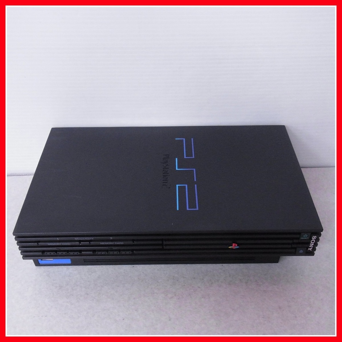 PS2 プレステ2 本体 SCPH-50000 ミッドナイト ブラック 箱説付+半熟 ...